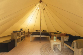 Happy in the meadow tent with private sanitary facilities 2 pers.